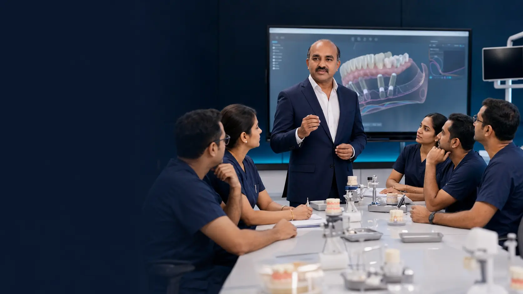 Professional dental learning session